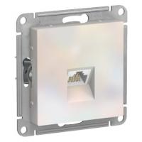 КОМПЬЮТЕРНАЯ розетка ATLASDESIGN /мех-зм/ с/у RJ45 Жемчуг / б/рамки