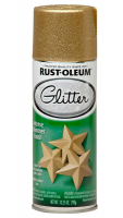 Эмаль аэрозольная с мерцающими частицами Rust-Oleum Glitter золото 291 г