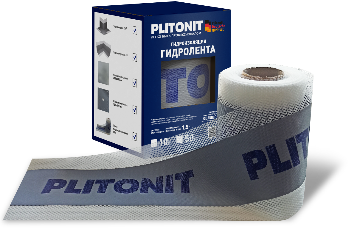Лента для гидрозоляции Plitonit ГидроЛента 10 м