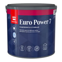 Краска для стен и потолков Tikkurila Euro Power 7 база А 2,7 л