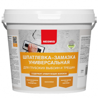Шпатлевка-замазка для глубоких выбоин и трещен Neomid 1,4 кг