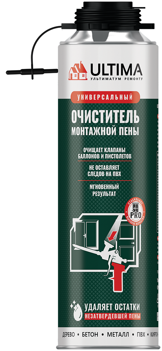 Очиститель монтажной пены Ultima 500 мл
