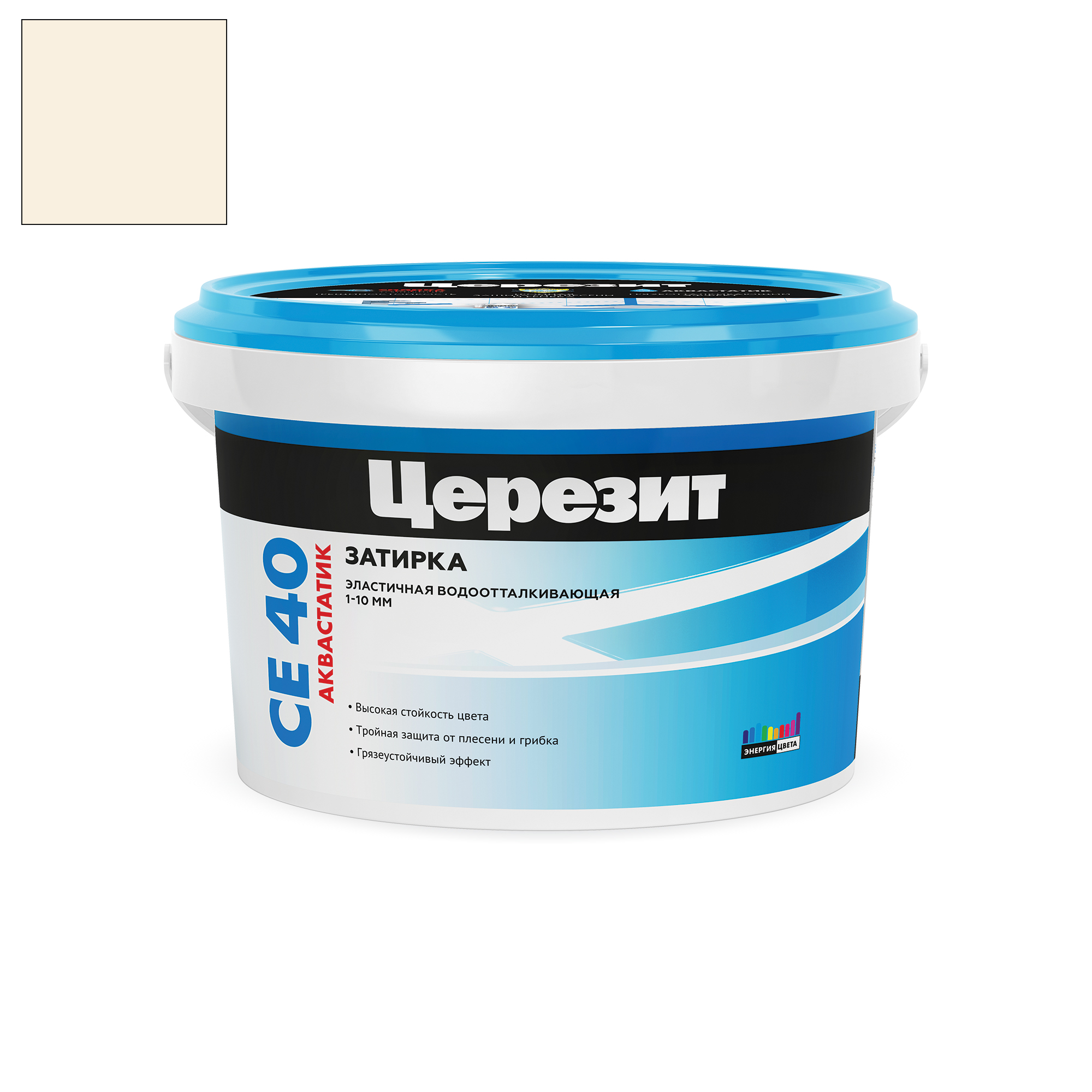Затирка цементная Церезит CE 40 Aquastatic натура 2 кг