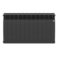 Радиатор биметаллический ROYAL TERMO Biliner 500 / 12 секц/ черный