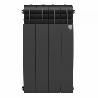 Радиатор биметаллический ROYAL TERMO Biliner 500 /  4 секц/ черный