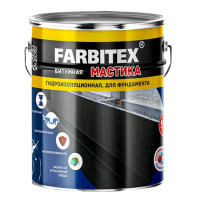 Мастика битумная гидроизоляционная для фундамента Farbitex 4 кг