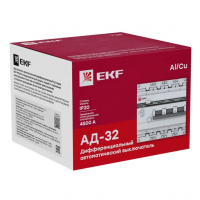 Автомат EKF АД-32 4п  63 А  тип АС 4,5кА 30мА