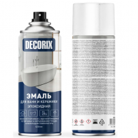 Эмаль аэрозольная для ванн и керамики Decorix белая 520 мл