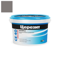 Затирка цементная Церезит CE 40 Aquastatic антрацит 2 кг
