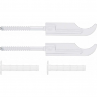 Кронштейн д/радиатора /настенный/регулируемый/2шт/винт/дюбель/накладки/AV Engineering