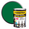 Грунт-эмаль по ржавчине Farbitex зеленая 0,8 кг