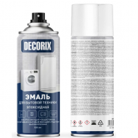 Эмаль аэрозольная для бытовой техники Decorix белая 520 мл