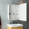 Зеркало ELLIOTT led /550х800мм/правое/шкаф/полки/внутр подсветка/сенсор/розетка/ Континент