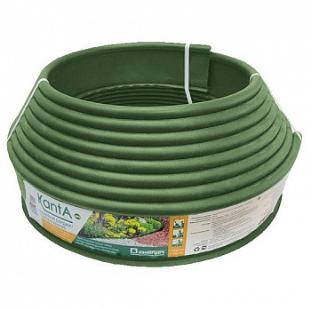 Бордюр Standartpark Kanta Sp d16 мм, h100 мм, 10 м, оливковый