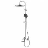 Смеситель в/д AVRORA VELA AV6440S /1руч/див/излив 170мм/нерж.сталь/поворот излив/лейка/штанга/