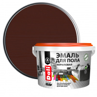 Эмаль для бетонных и деревянных полов Dali красное дерево 2,2 кг