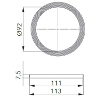 Прокладка д/выпуска 3 1/2' AV Engineering