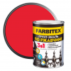 Грунт-эмаль по ржавчине Farbitex красная 0,8 кг