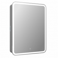 Зеркало ELLIOTT led /550х800мм/правое/шкаф/полки/внутр подсветка/сенсор/розетка/ Континент