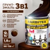 Грунт-эмаль по ржавчине Farbitex шоколадная 1,8 кг от интернет-магазина Венас