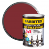 Грунт-эмаль по ржавчине Farbitex красно-коричневая 0,8 кг