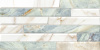 Плитка настенная Alma Ceramica Nevada бирюзовая рельеф 24,9х50