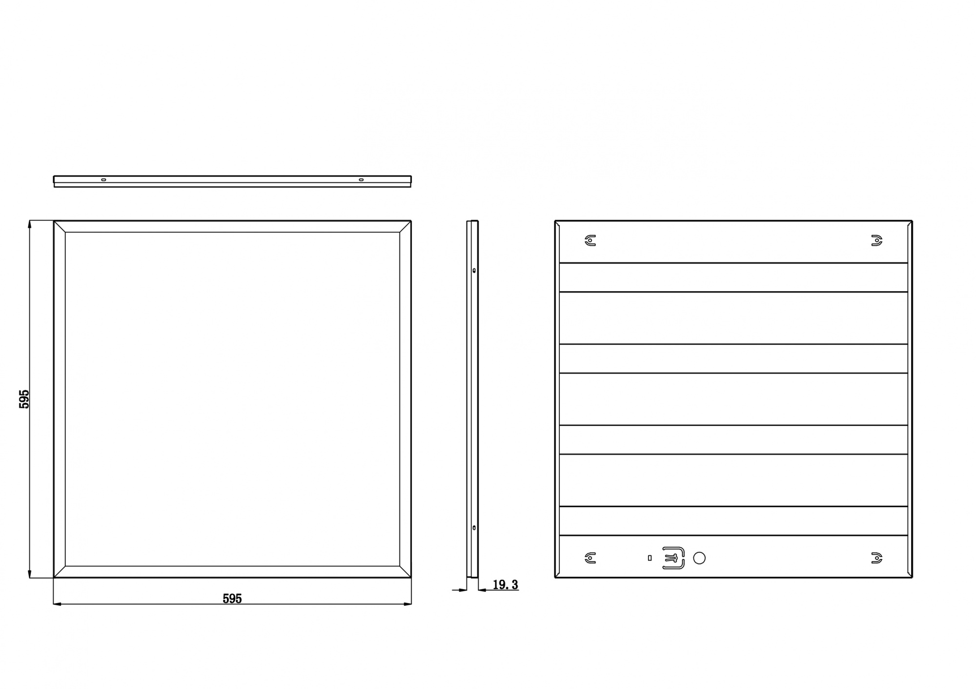 РАСТРОВЫЙ свет-к LED ЭРА SPO-6-36-4K-M /595x595мм/36Вт/3200Lm/4000К/матовый