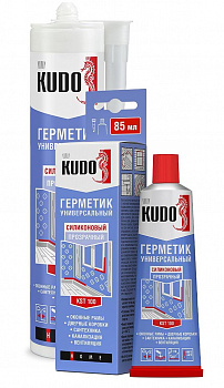 Герметик силиконовый универсальный Kudo KST-101 белый 85 мл