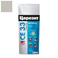 Затирка цементная Церезит CE 33 серебристо-серая 2 кг
