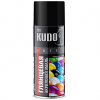 Эмаль аэрозольная Kudo RAL 9005 черный 520 мл