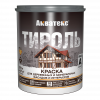 Краска для фасадов и интерьеров Акватекс Тироль база А 0,75 кг