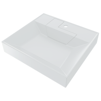 Умывальник SIRIUSLINE Estetic white SL010 /глянцевый/+кронштейны/