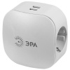 Тройник сетевой SP-3e-USB-2А  16А/230В белый/з/к/+2хUSB 1000mA/Эра/