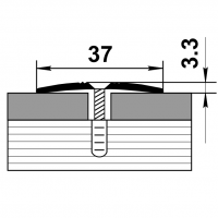 Порог одноуровневый Лука ПС-03 37х900 мм Бук беленый от интернет-магазина Венас