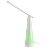 Светильник настольный GENERAL GLTL-039 Pyramid /10W/LED/530Lm/4000K+RGB/ белый/сенсорн/диммер/