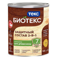 Защитный лессирующий состав для дерева Биотекс 2-в-1 сосна 0,8 л от интернет-магазина Венас